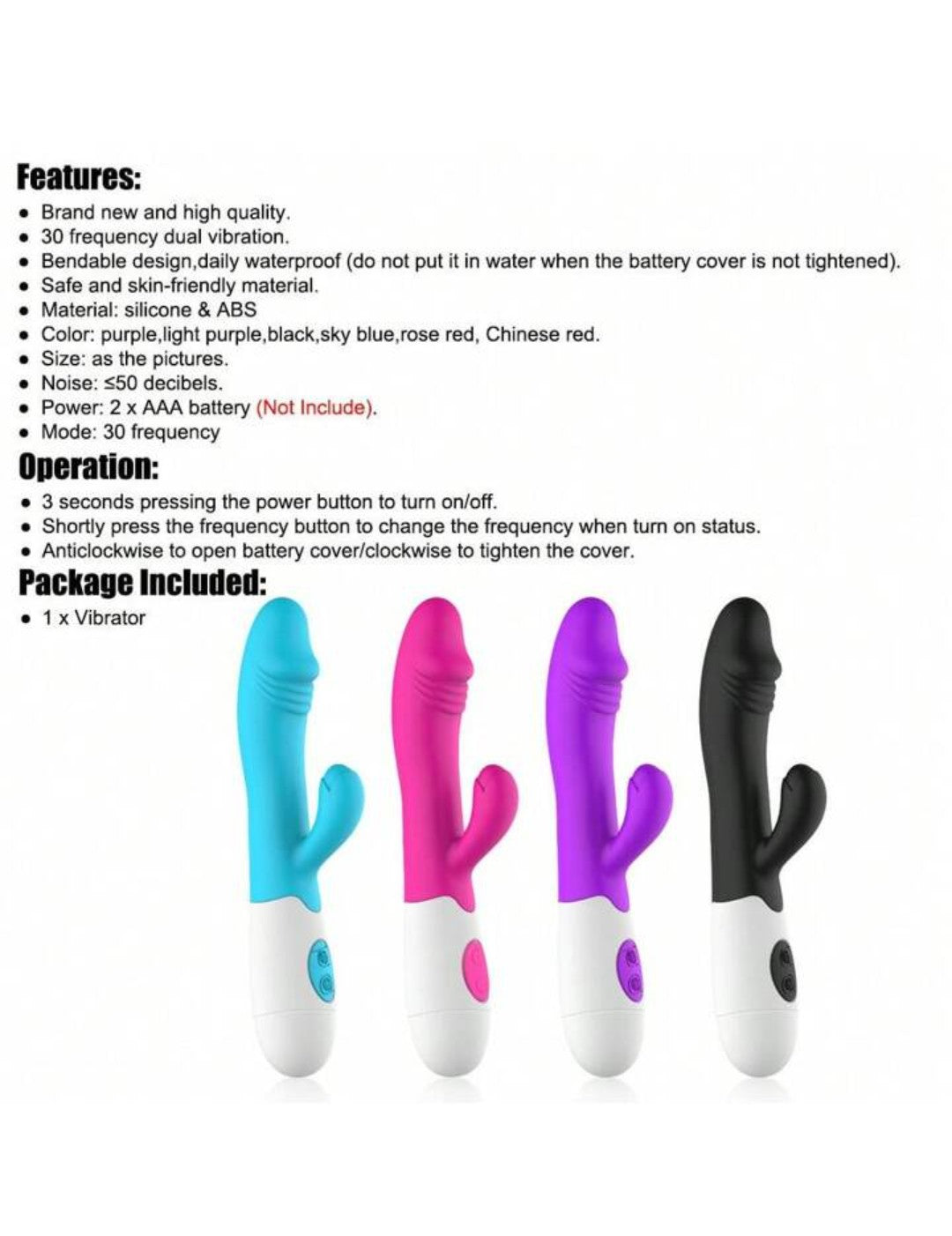 Dual Dildo Vibrator